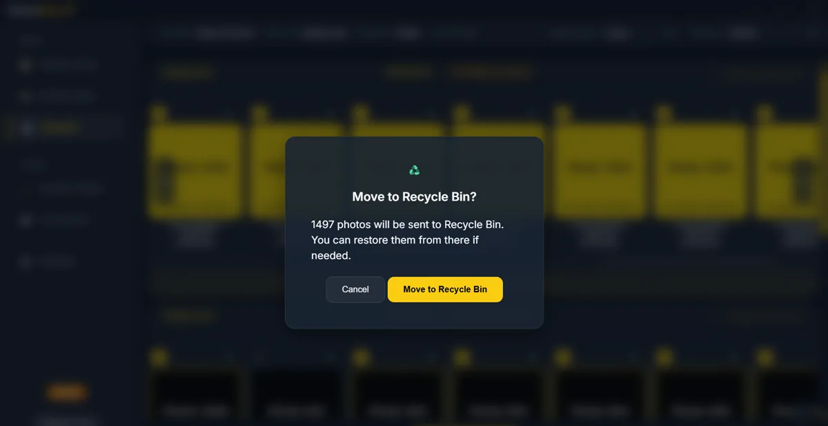 PictureEcho confirmation before moving photos to the Recycle Bin